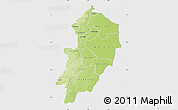 Physical Map of Kossi, single color outside