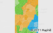 Political Shades Map of Kossi