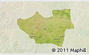 Satellite 3D Map of Nouna, lighten
