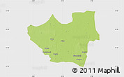 Physical Map of Nouna, single color outside