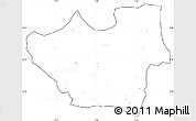 Blank Simple Map of Nouna, cropped outside, no labels