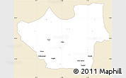 Classic Style Simple Map of Nouna, single color outside