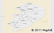 Classic Style Panoramic Map of Kossi, single color outside