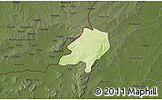 Physical 3D Map of Sami, darken
