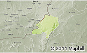 Physical 3D Map of Sami, semi-desaturated
