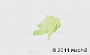 Physical 3D Map of Sami, single color outside