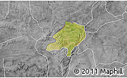 Satellite 3D Map of Sami, desaturated
