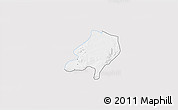 Silver Style 3D Map of Sami, single color outside