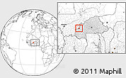 Blank Location Map of Sami, highlighted country, within the entire country