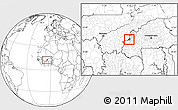 Blank Location Map of Sami, highlighted parent region