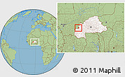 Savanna Style Location Map of Sami, highlighted country, within the entire country