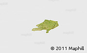 Satellite Panoramic Map of Sami, single color outside