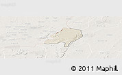 Shaded Relief Panoramic Map of Sami, lighten