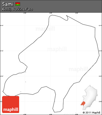 Blank Simple Map of Sami, cropped outside