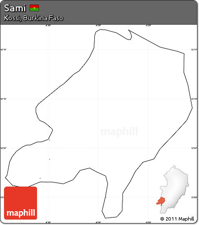 Blank Simple Map of Sami, cropped outside