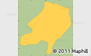 Savanna Style Simple Map of Sami, single color outside
