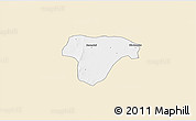 Classic Style 3D Map of Sanaba, single color outside