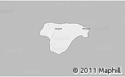 Gray 3D Map of Sanaba, single color outside