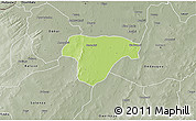 Physical 3D Map of Sanaba, semi-desaturated