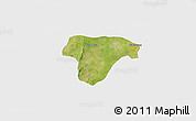 Satellite 3D Map of Sanaba, single color outside