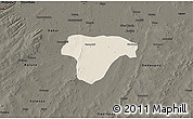 Shaded Relief 3D Map of Sanaba, darken