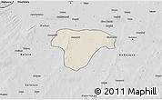 Shaded Relief 3D Map of Sanaba, desaturated
