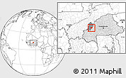 Blank Location Map of Sanaba, highlighted country, highlighted parent region