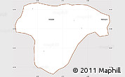 Classic Style Simple Map of Sanaba, cropped outside
