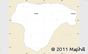Classic Style Simple Map of Sanaba, single color outside