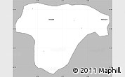 Gray Simple Map of Sanaba, single color outside