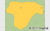 Savanna Style Simple Map of Sanaba, single color outside