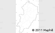 Blank Simple Map of Kossi, cropped outside, no labels