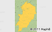 Savanna Style Simple Map of Kossi