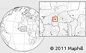 Blank Location Map of Solenzo, within the entire country