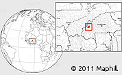 Blank Location Map of Solenzo, highlighted parent region