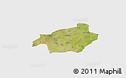 Satellite Panoramic Map of Solenzo, single color outside