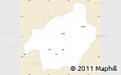 Classic Style Simple Map of Solenzo, single color outside