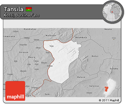 Gray 3D Map of Tansila