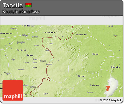 Physical 3D Map of Tansila