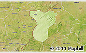 Physical 3D Map of Tansila, satellite outside