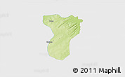 Physical 3D Map of Tansila, single color outside