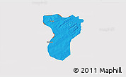 Political 3D Map of Tansila, cropped outside