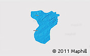 Political 3D Map of Tansila, single color outside