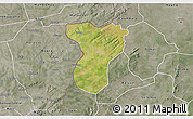 Satellite 3D Map of Tansila, semi-desaturated