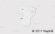 Silver Style 3D Map of Tansila, single color outside