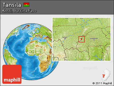 Physical Location Map of Tansila