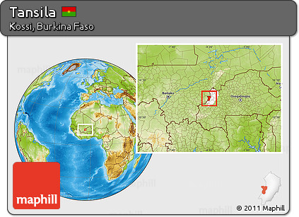Physical Location Map of Tansila, highlighted parent region