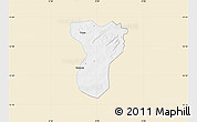 Classic Style Map of Tansila, single color outside