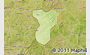 Physical Map of Tansila, satellite outside
