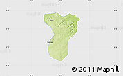 Physical Map of Tansila, single color outside